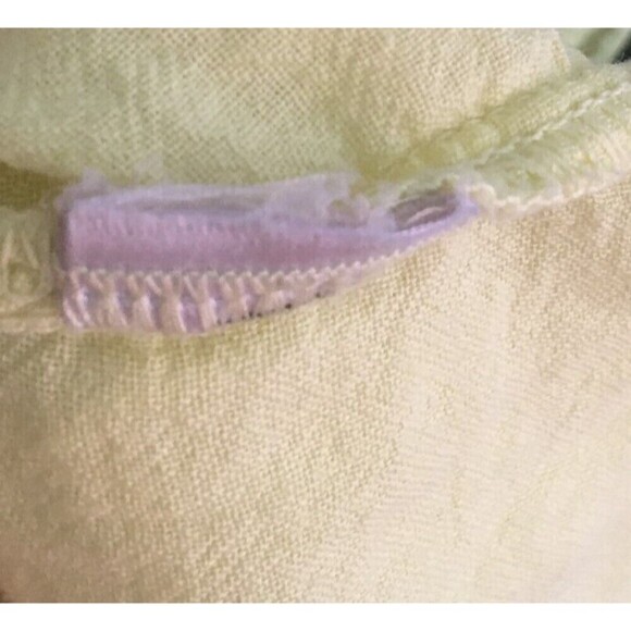 Soft Surroundings Top Women's Size PS Small Petit Yellow Long Sleeve V-Neck - Picture 7 of 7